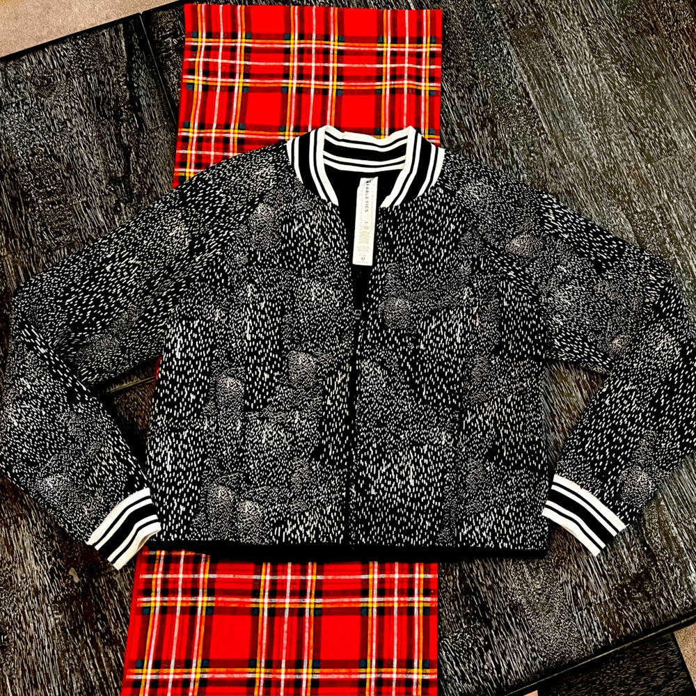 Fabletics mesh back bomber jacket